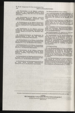 Verordnungsblatt für die Dienstbereiche der Bundesministerien für Unterricht und kulturelle Angelegenheiten bzw. Wissenschaft und Verkehr 19971001 Seite: 76