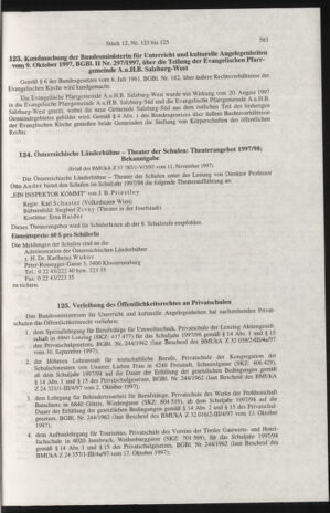 Verordnungsblatt für die Dienstbereiche der Bundesministerien für Unterricht und kulturelle Angelegenheiten bzw. Wissenschaft und Verkehr 19971201 Seite: 3