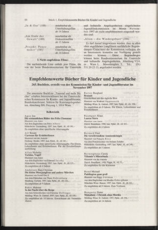 Verordnungsblatt für die Dienstbereiche der Bundesministerien für Unterricht und kulturelle Angelegenheiten bzw. Wissenschaft und Verkehr 19980101 Seite: 10