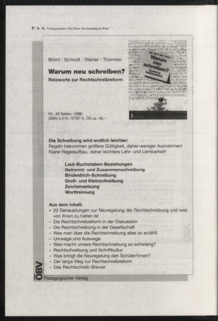 Verordnungsblatt für die Dienstbereiche der Bundesministerien für Unterricht und kulturelle Angelegenheiten bzw. Wissenschaft und Verkehr 19980101 Seite: 20