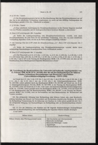 Verordnungsblatt für die Dienstbereiche der Bundesministerien für Unterricht und kulturelle Angelegenheiten bzw. Wissenschaft und Verkehr 19980401 Seite: 11