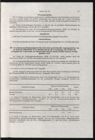 Verordnungsblatt für die Dienstbereiche der Bundesministerien für Unterricht und kulturelle Angelegenheiten bzw. Wissenschaft und Verkehr 19980401 Seite: 15