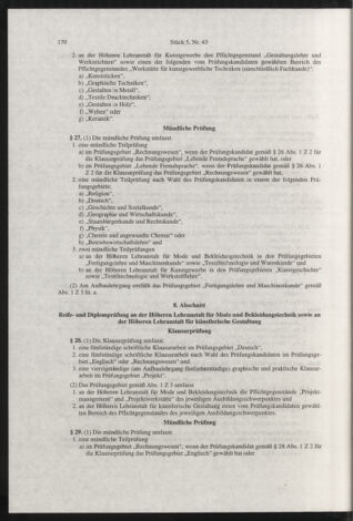 Verordnungsblatt für die Dienstbereiche der Bundesministerien für Unterricht und kulturelle Angelegenheiten bzw. Wissenschaft und Verkehr 19980501 Seite: 18