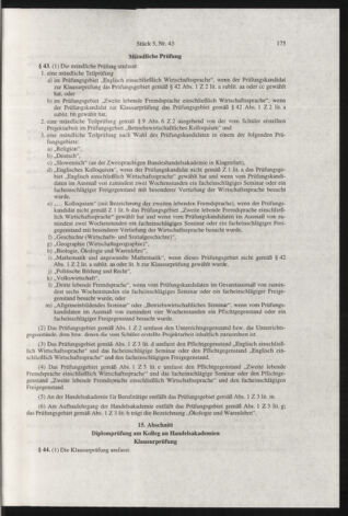 Verordnungsblatt für die Dienstbereiche der Bundesministerien für Unterricht und kulturelle Angelegenheiten bzw. Wissenschaft und Verkehr 19980501 Seite: 23