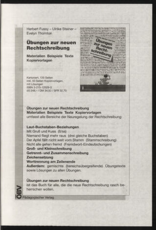 Verordnungsblatt für die Dienstbereiche der Bundesministerien für Unterricht und kulturelle Angelegenheiten bzw. Wissenschaft und Verkehr 19980501 Seite: 73