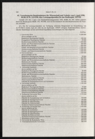 Verordnungsblatt für die Dienstbereiche der Bundesministerien für Unterricht und kulturelle Angelegenheiten bzw. Wissenschaft und Verkehr 19980501 Seite: 8