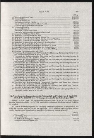 Verordnungsblatt für die Dienstbereiche der Bundesministerien für Unterricht und kulturelle Angelegenheiten bzw. Wissenschaft und Verkehr 19980501 Seite: 9