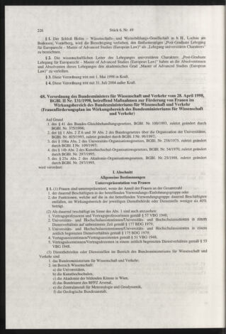 Verordnungsblatt für die Dienstbereiche der Bundesministerien für Unterricht und kulturelle Angelegenheiten bzw. Wissenschaft und Verkehr 19980601 Seite: 2