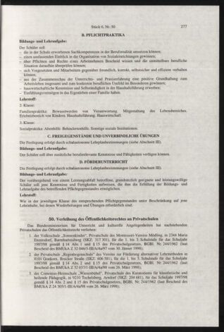 Verordnungsblatt für die Dienstbereiche der Bundesministerien für Unterricht und kulturelle Angelegenheiten bzw. Wissenschaft und Verkehr 19980601 Seite: 53