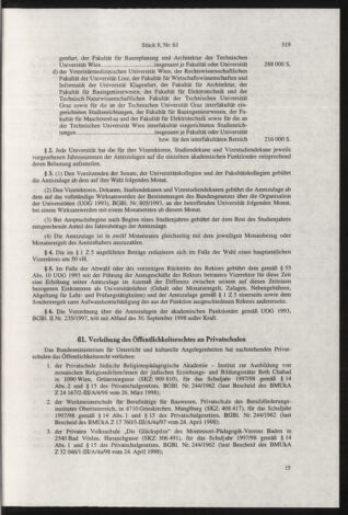 Verordnungsblatt für die Dienstbereiche der Bundesministerien für Unterricht und kulturelle Angelegenheiten bzw. Wissenschaft und Verkehr 19980801 Seite: 3