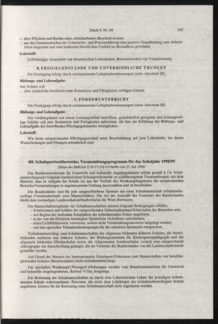 Verordnungsblatt für die Dienstbereiche der Bundesministerien für Unterricht und kulturelle Angelegenheiten bzw. Wissenschaft und Verkehr 19980901 Seite: 17