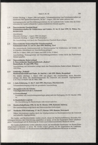 Verordnungsblatt für die Dienstbereiche der Bundesministerien für Unterricht und kulturelle Angelegenheiten bzw. Wissenschaft und Verkehr 19980901 Seite: 21