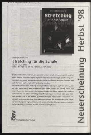 Verordnungsblatt für die Dienstbereiche der Bundesministerien für Unterricht und kulturelle Angelegenheiten bzw. Wissenschaft und Verkehr 19980901 Seite: 36