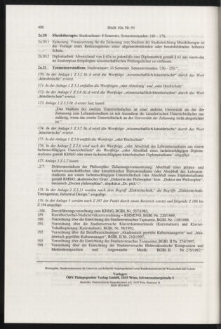 Verordnungsblatt für die Dienstbereiche der Bundesministerien für Unterricht und kulturelle Angelegenheiten bzw. Wissenschaft und Verkehr 19981001 Seite: 116