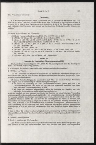 Verordnungsblatt für die Dienstbereiche der Bundesministerien für Unterricht und kulturelle Angelegenheiten bzw. Wissenschaft und Verkehr 19981001 Seite: 23