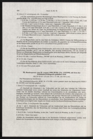 Verordnungsblatt für die Dienstbereiche der Bundesministerien für Unterricht und kulturelle Angelegenheiten bzw. Wissenschaft und Verkehr 19981001 Seite: 36