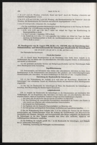 Verordnungsblatt für die Dienstbereiche der Bundesministerien für Unterricht und kulturelle Angelegenheiten bzw. Wissenschaft und Verkehr 19981001 Seite: 42