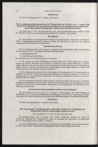 Verordnungsblatt für die Dienstbereiche der Bundesministerien für Unterricht und kulturelle Angelegenheiten bzw. Wissenschaft und Verkehr 19981001 Seite: 48