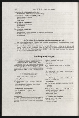 Verordnungsblatt für die Dienstbereiche der Bundesministerien für Unterricht und kulturelle Angelegenheiten bzw. Wissenschaft und Verkehr 19981001 Seite: 50