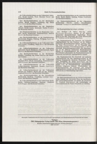 Verordnungsblatt für die Dienstbereiche der Bundesministerien für Unterricht und kulturelle Angelegenheiten bzw. Wissenschaft und Verkehr 19981001 Seite: 54