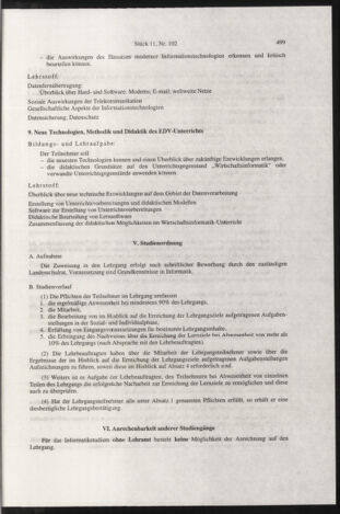 Verordnungsblatt für die Dienstbereiche der Bundesministerien für Unterricht und kulturelle Angelegenheiten bzw. Wissenschaft und Verkehr 19981101 Seite: 15