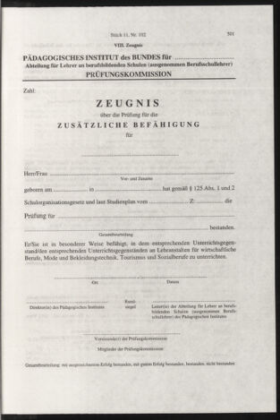 Verordnungsblatt für die Dienstbereiche der Bundesministerien für Unterricht und kulturelle Angelegenheiten bzw. Wissenschaft und Verkehr 19981101 Seite: 17