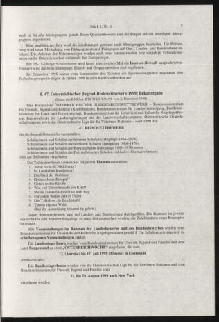 Verordnungsblatt für die Dienstbereiche der Bundesministerien für Unterricht und kulturelle Angelegenheiten bzw. Wissenschaft und Verkehr 19990101 Seite: 5