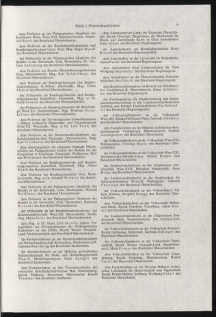 Verordnungsblatt für die Dienstbereiche der Bundesministerien für Unterricht und kulturelle Angelegenheiten bzw. Wissenschaft und Verkehr 19990101 Seite: 9