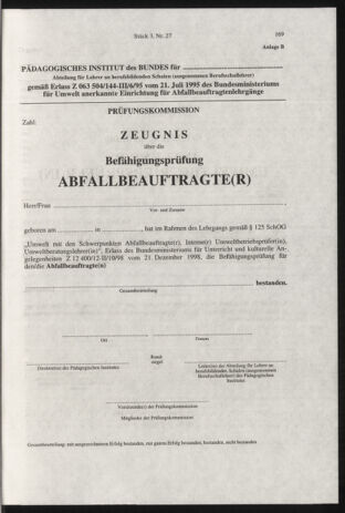 Verordnungsblatt für die Dienstbereiche der Bundesministerien für Unterricht und kulturelle Angelegenheiten bzw. Wissenschaft und Verkehr 19990301 Seite: 105