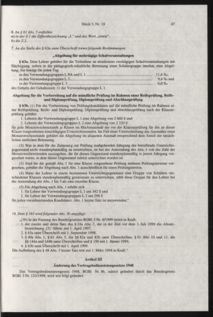 Verordnungsblatt für die Dienstbereiche der Bundesministerien für Unterricht und kulturelle Angelegenheiten bzw. Wissenschaft und Verkehr 19990301 Seite: 3