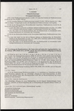 Verordnungsblatt für die Dienstbereiche der Bundesministerien für Unterricht und kulturelle Angelegenheiten bzw. Wissenschaft und Verkehr 19990401 Seite: 19