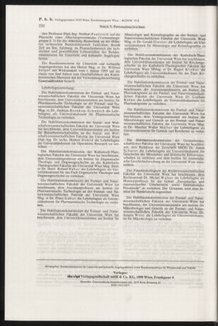 Verordnungsblatt für die Dienstbereiche der Bundesministerien für Unterricht und kulturelle Angelegenheiten bzw. Wissenschaft und Verkehr 19990501 Seite: 16