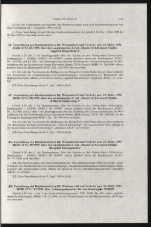 Verordnungsblatt für die Dienstbereiche der Bundesministerien für Unterricht und kulturelle Angelegenheiten bzw. Wissenschaft und Verkehr 19990501 Seite: 3