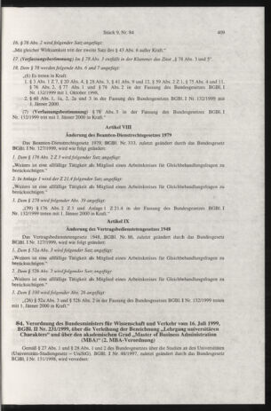 Verordnungsblatt für die Dienstbereiche der Bundesministerien für Unterricht und kulturelle Angelegenheiten bzw. Wissenschaft und Verkehr 19990901 Seite: 13