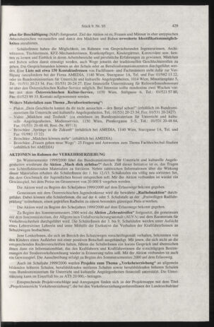 Verordnungsblatt für die Dienstbereiche der Bundesministerien für Unterricht und kulturelle Angelegenheiten bzw. Wissenschaft und Verkehr 19990901 Seite: 33