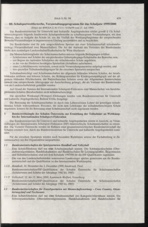 Verordnungsblatt für die Dienstbereiche der Bundesministerien für Unterricht und kulturelle Angelegenheiten bzw. Wissenschaft und Verkehr 19990901 Seite: 43