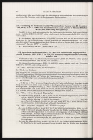 Verordnungsblatt für die Dienstbereiche der Bundesministerien für Unterricht und kulturelle Angelegenheiten bzw. Wissenschaft und Verkehr 19991101 Seite: 44