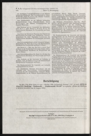 Verordnungsblatt für die Dienstbereiche der Bundesministerien für Unterricht und kulturelle Angelegenheiten bzw. Wissenschaft und Verkehr 19991101 Seite: 84