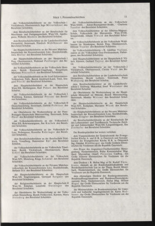 Verordnungsblatt für die Dienstbereiche der Bundesministerien für Unterricht und kulturelle Angelegenheiten bzw. Wissenschaft und Verkehr 20000101 Seite: 11