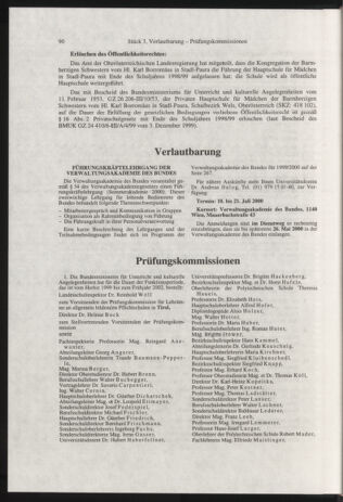 Verordnungsblatt für die Dienstbereiche der Bundesministerien für Unterricht und kulturelle Angelegenheiten bzw. Wissenschaft und Verkehr 20000301 Seite: 14