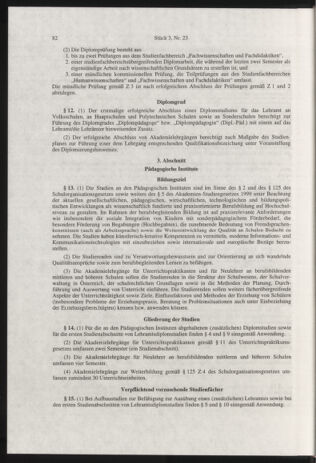 Verordnungsblatt für die Dienstbereiche der Bundesministerien für Unterricht und kulturelle Angelegenheiten bzw. Wissenschaft und Verkehr 20000301 Seite: 6