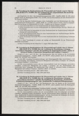 Verordnungsblatt für die Dienstbereiche der Bundesministerien für Unterricht und kulturelle Angelegenheiten bzw. Wissenschaft und Verkehr 20000401 Seite: 2