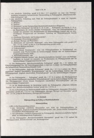 Verordnungsblatt für die Dienstbereiche der Bundesministerien für Unterricht und kulturelle Angelegenheiten bzw. Wissenschaft und Verkehr 20000401 Seite: 31