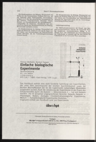 Verordnungsblatt für die Dienstbereiche der Bundesministerien für Unterricht und kulturelle Angelegenheiten bzw. Wissenschaft und Verkehr 20000501 Seite: 34