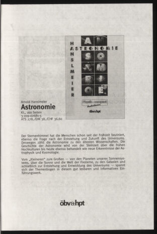 Verordnungsblatt für die Dienstbereiche der Bundesministerien für Unterricht und kulturelle Angelegenheiten bzw. Wissenschaft und Verkehr 20000501 Seite: 35