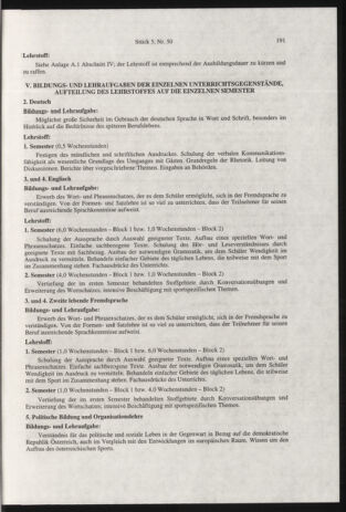 Verordnungsblatt für die Dienstbereiche der Bundesministerien für Unterricht und kulturelle Angelegenheiten bzw. Wissenschaft und Verkehr 20000501 Seite: 7