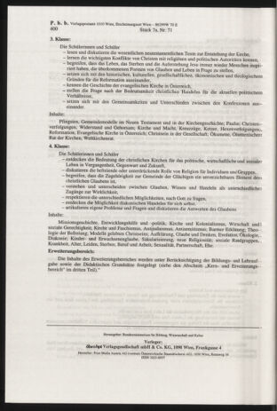 Verordnungsblatt für die Dienstbereiche der Bundesministerien für Unterricht und kulturelle Angelegenheiten bzw. Wissenschaft und Verkehr 20000701 Seite: 164