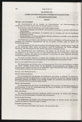 Verordnungsblatt für die Dienstbereiche der Bundesministerien für Unterricht und kulturelle Angelegenheiten bzw. Wissenschaft und Verkehr 20000701 Seite: 192