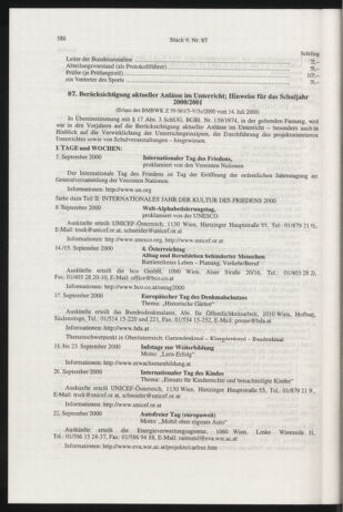 Verordnungsblatt für die Dienstbereiche der Bundesministerien für Unterricht und kulturelle Angelegenheiten bzw. Wissenschaft und Verkehr 20000901 Seite: 26