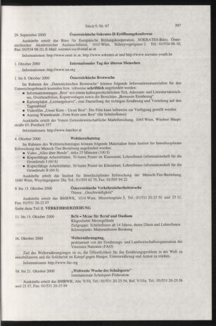 Verordnungsblatt für die Dienstbereiche der Bundesministerien für Unterricht und kulturelle Angelegenheiten bzw. Wissenschaft und Verkehr 20000901 Seite: 27